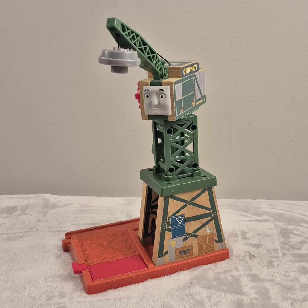Mattel Thomas & Friends Cranky at the Docks Wood Plastic Magnetic Crane 2017